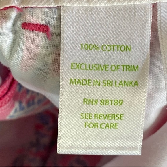 Lilly Pulitzer The Chipper Floral Preppy Coastal 100% Cotton Shorts Size 4 - Picture 6 of 9